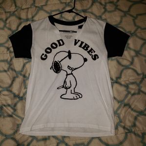 Snoopy shirt.